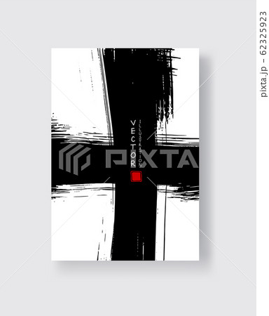 Abstract ink brush banners with grunge effect Abstract ink brush banners with grunge effect 62325923