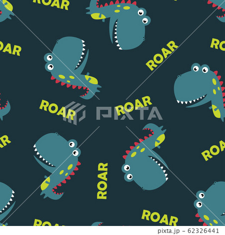 pattern of cute dinosaur isolated 62326441