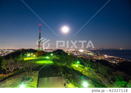 《神奈川県》湘南平の夜景・満月の夜 62327118
