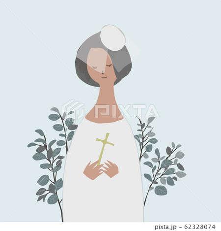 ウエディング　十字架　女性　 62328074