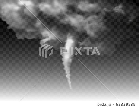 Realistic tornado on transparent background 62329539