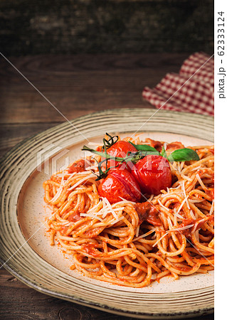 Spashetti pasta with tomato sauce and baked Spashetti pasta with tomato sauce and baked 62333124
