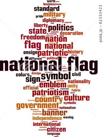 National flag word cloud National flag word cloud 62333423
