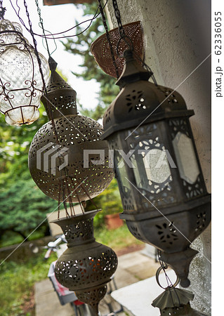 a street decorated lanterns in oriental style a street decorated lanterns in oriental style 62336055