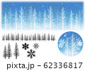 冬の素材(夜の森) 62336817