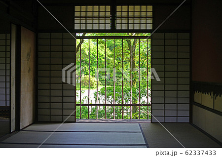 桂離宮笑意軒の竹格子窓 桂離宮笑意軒の竹格子窓 62337433