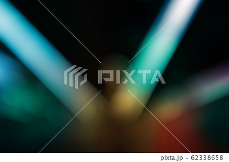 Neon light smoke. Dark blur bokeh abstract 62338658