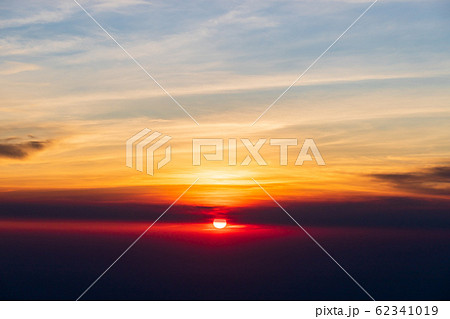 colorful dramatic sky with cloud at sunset 62341019