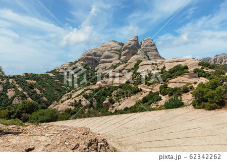 beautiful mountains of Montserrat 62342262