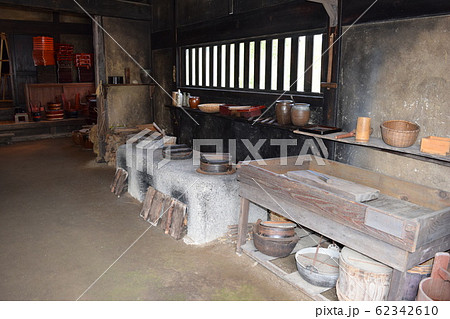 釜戸 昔の台所 62342610