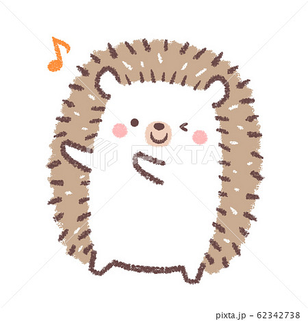 Hedgehog Dancing Stock Illustration