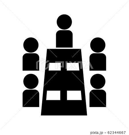 会議 ピクトのイラスト素材