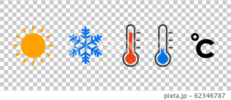 Temperature icon set 62346787