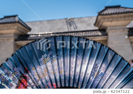 Colorful chinese fan spread out Colorful chinese fan spread out 62347122