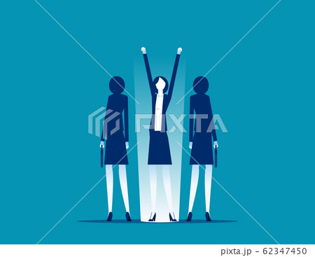 Selected business professional. Recruiting 62347450
