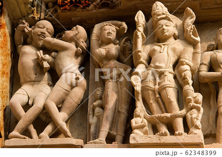 Wall Sculpture at Khajuraho 62348399