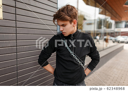 Stylish handsome fashionable man 62348968