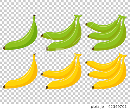 バナナ 青バナナのイラスト素材