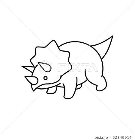 トリケラトプスのイラスト素材