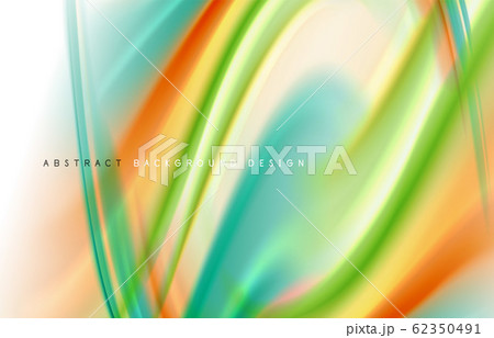 Abstract background - fluid color gradient waves, with dynamic motion line effect. Vector Illustration For Wallpaper, Banner, Background, Card, Book Illustration, landing page 62350491