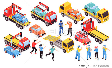 Lorry Isometric Icon Set Lorry Isometric Icon Set 62350680