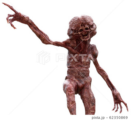 Mutant monster isolated on white background 3d illustration 62350869
