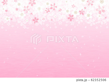 桜のイラストの背景イメージ（横） 62352506