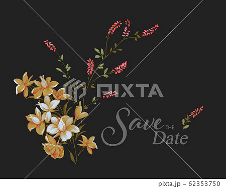 透明水彩 水彩画 花 62353750