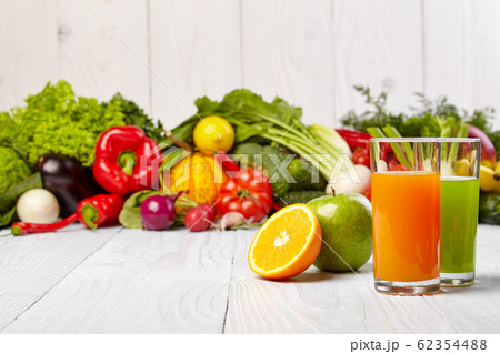 Various Freshly Vegetable Juices for Detox Various Freshly Vegetable Juices for Detox 62354488