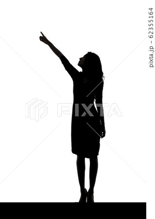 日本人女性のシルエットのイラスト素材 日本人女性のシルエットのイラスト素材