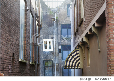 Old small vintage street with an awning Old small vintage street with an awning 62356647