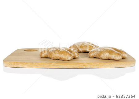 Sweet brown gingerbread isolated on white Sweet brown gingerbread isolated on white 62357264
