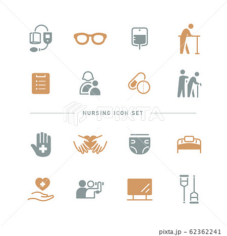 NURSING ICON SET 62362241