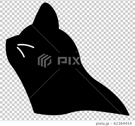 影絵 猫のイラストのイラスト素材