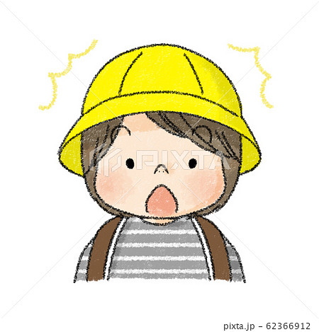 新入生 子供表情 驚き顔 ジェンダーレス のイラスト素材