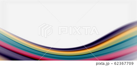 Wave lines abstract background, smooth silk design with rainbow style colors. Liquid fluid color waves. Vector Illustration Wave lines abstract background, smooth silk design with rainbow style colors. Liquid fluid color waves. Vector Illustration 62367709