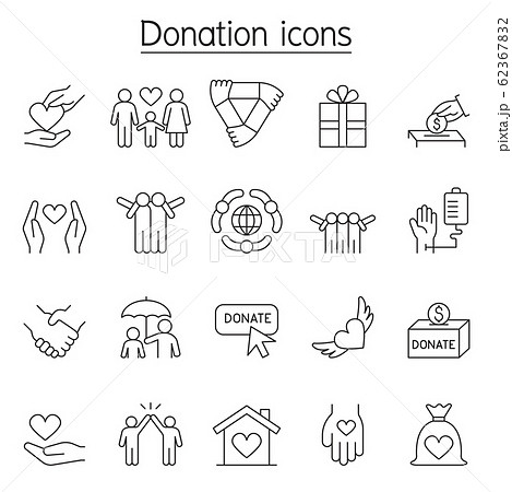 Cat icons set in thin line style - Stock Illustration [62367833] - PIXTA