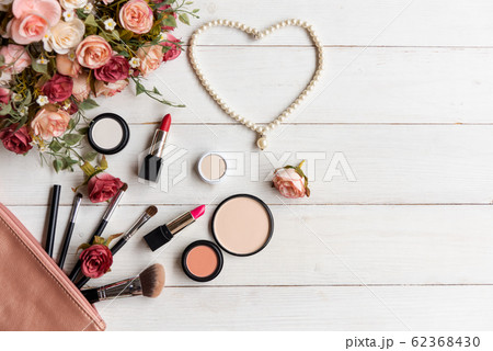 Valentine Gift. Makeup cosmetics tools  62368430