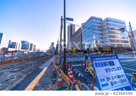 日本の東京都市景観　高輪ニ丁目などを望む 62369390