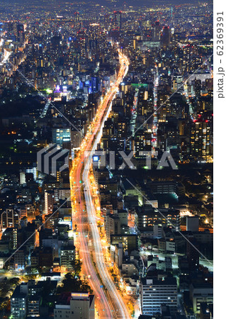 あべのハルカスからの夜景　北側 62369391