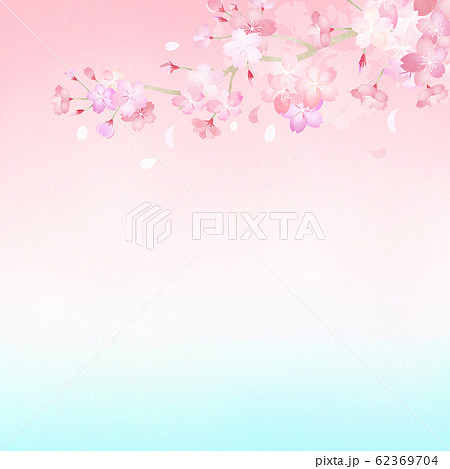 背景 グラデーション 和 和紙 和風 和柄 春 桜のイラスト素材
