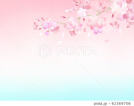 背景 グラデーション 和 和紙 和風 和柄 春 桜のイラスト素材