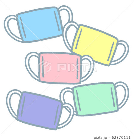 カラフルなハンドメイドマスク２ 62370111