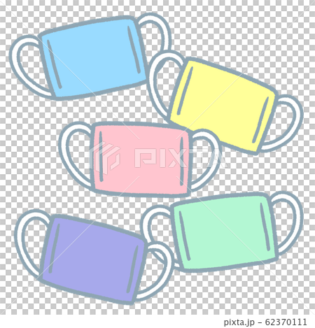 カラフルなハンドメイドマスク２ 62370111