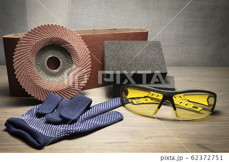 Various grinding tools and safety health at work 62372751