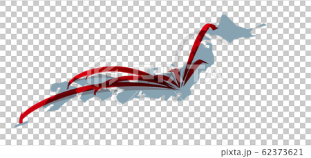 Vector illustration Japan map Kanto center network image 62373621