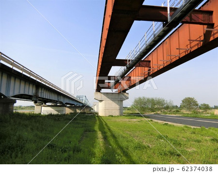 上武大橋 橋の架け替え工事 埼玉県・群馬県 県境 上武大橋 橋の架け替え工事 埼玉県・群馬県 県境 62374038