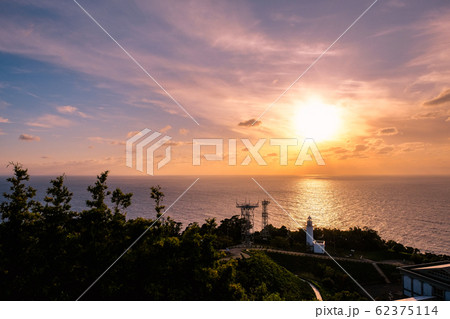 越前岬の夕暮れ 越前岬の夕暮れ 62375114