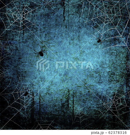 Halloween blue teal gray grunge background 62378316