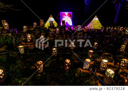 世界一飛龍窯灯ろう祭り　夜景　【佐賀県武雄市】 62379228